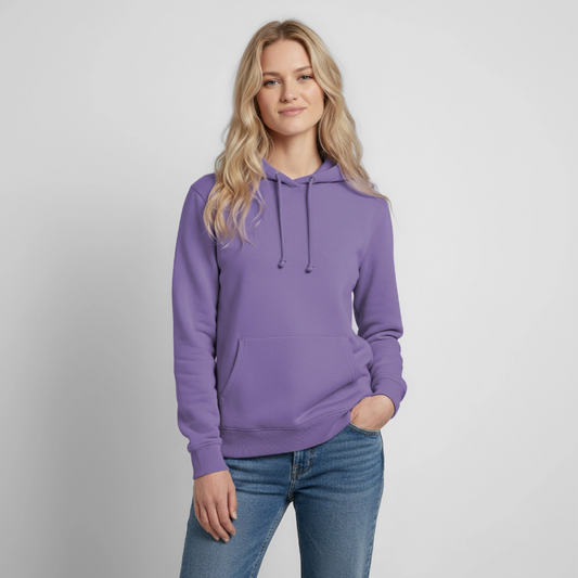 Frauen Hoodie - personalisierbare Vorder- und Rückseite - Lavendel