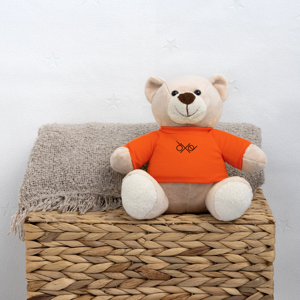 Teddy - personalisierbar - Goldorange