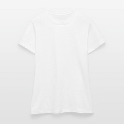 Frauen T-Shirt - personalisierbare Vorder- und Rückseite - Weiß