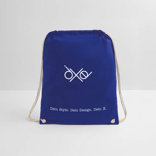 Turnbeutel - personalisierbar - Königsblau