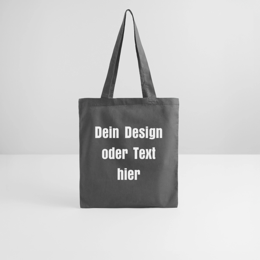 Stoffbeutel aus 100% Baumwolle - personalisierbar - Graphite