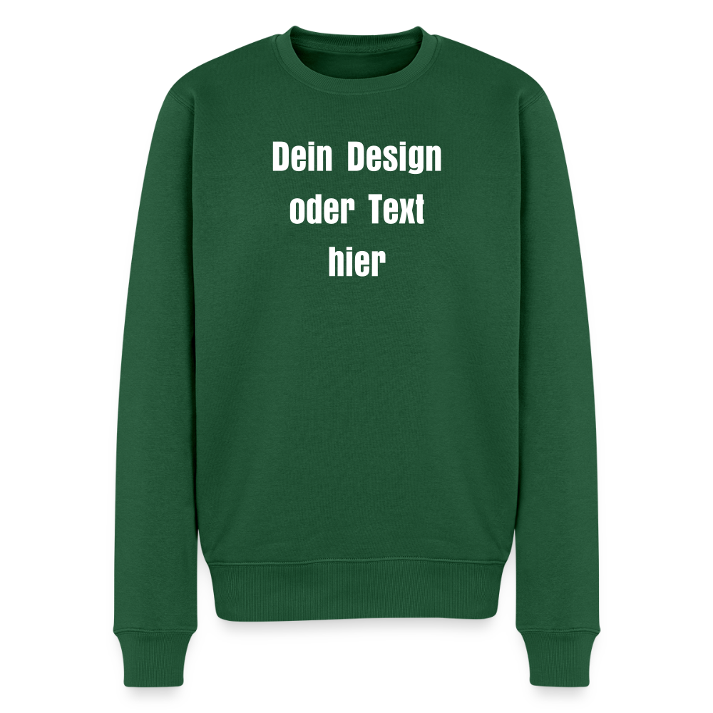 Männer Premium Pullover - personalisierbar - Flaschengrün