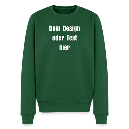 Männer Premium Pullover - personalisierbar - Flaschengrün