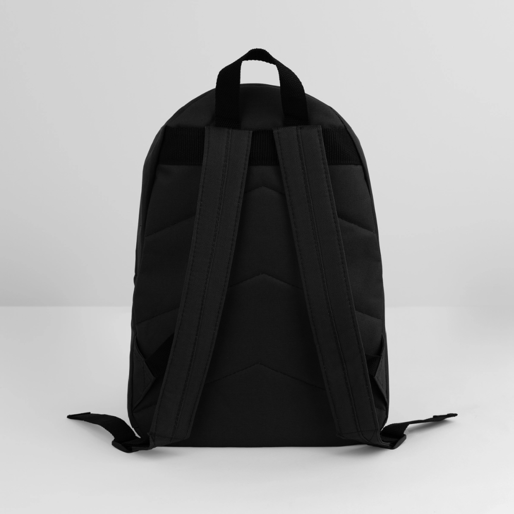 Klassischer Rucksack - personalisierbar - Schwarz