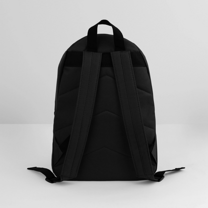 Klassischer Rucksack - personalisierbar - Schwarz