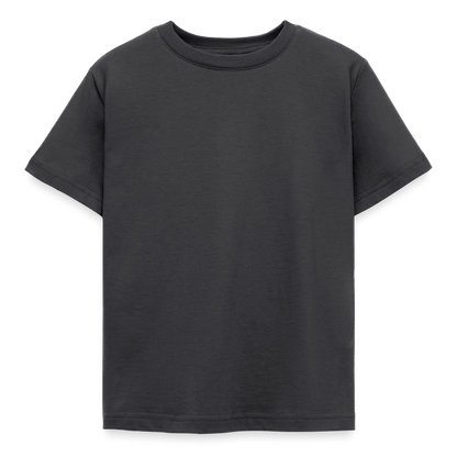 Kinder T-Shirt - personalisierbare Vorder- und Rückseite - Dunkelgrau