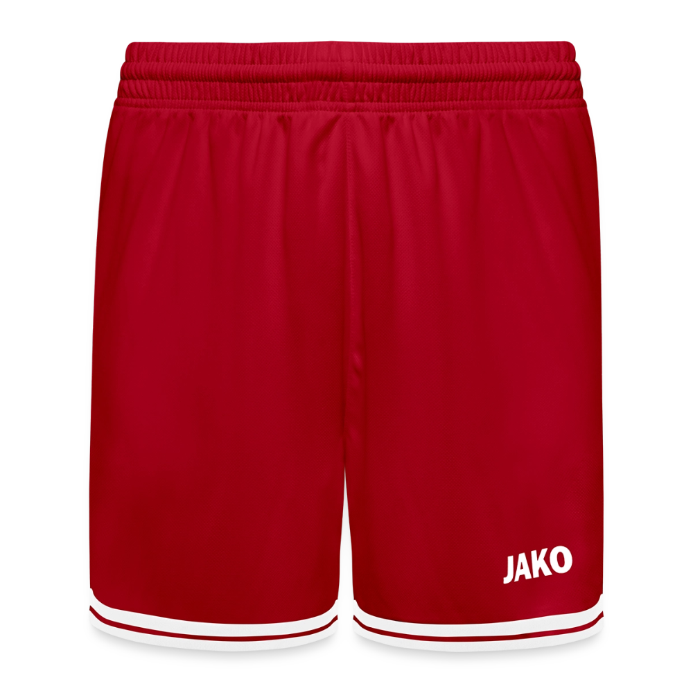 JAKO Kinder Basketball Short Center 2.0 - personalisierbar - Rot/Weiß