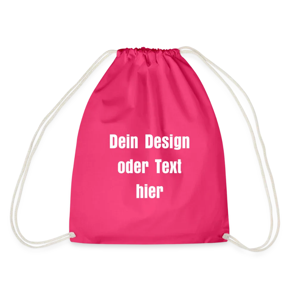 Turnbeutel - personalisierbar - Fuchsia
