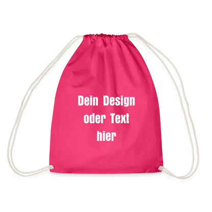 Turnbeutel - personalisierbar - Fuchsia