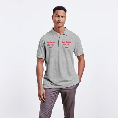Stanley/Stella Unisex Bio-Poloshirt PREPSTER - personalisierbar - Grau meliert