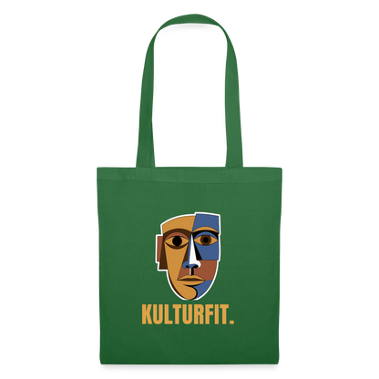 Kulturfit. Kubismus-Motiv Stoffbeutel, Farbe Fichte