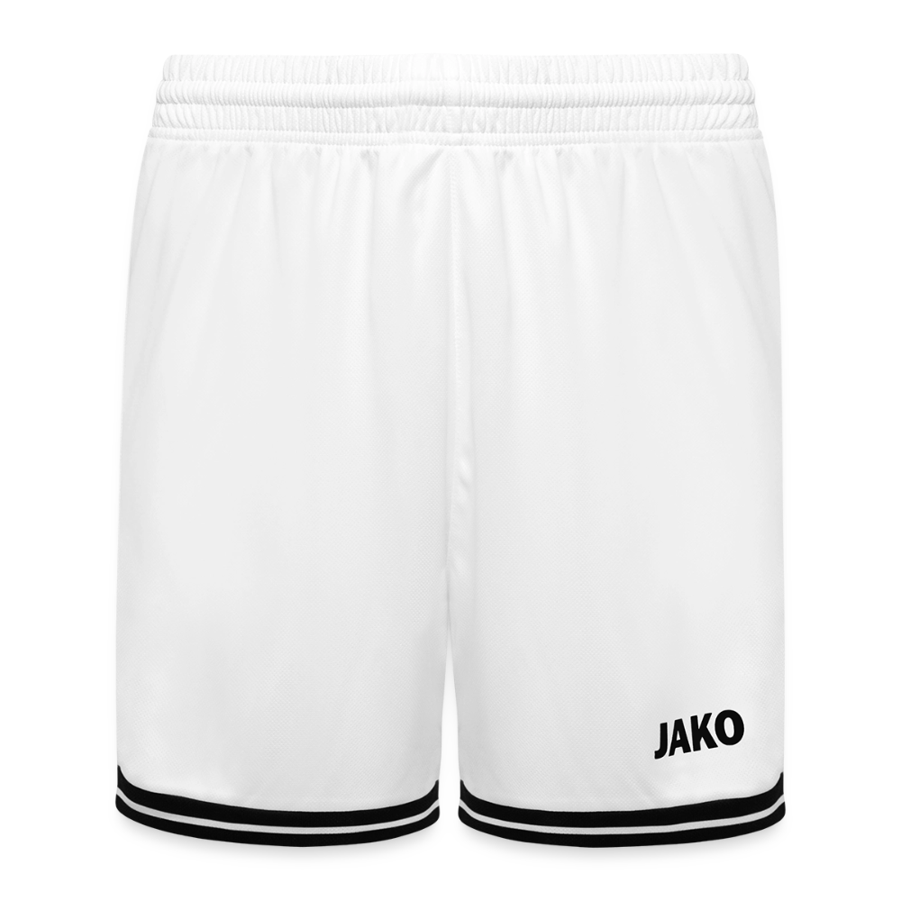 JAKO Kinder Basketball Short Center 2.0 - personalisierbar - Weiß/Schwarz