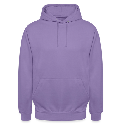 Unisex Hoodie - personalisierbare Vorder- und Rückseite - Lavendel