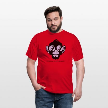 "Welcome to the Jungle" Motiv-T-Shirt für Männer - Rot