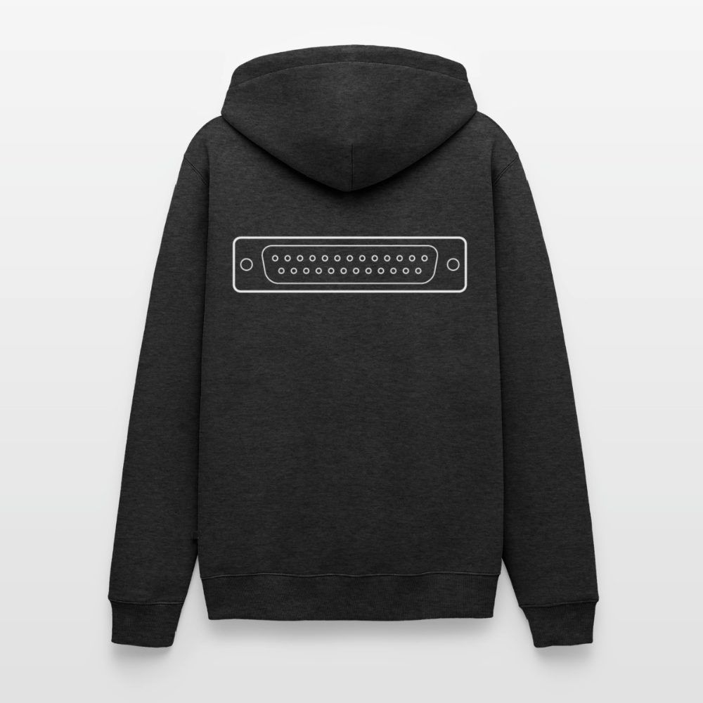 DB-25 LPT1 Retro Hoodie für Herren - Anthrazit meliert
