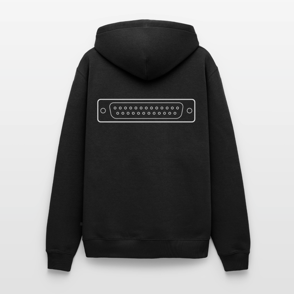 DB-25 LPT1 Retro Hoodie für Herren - Schwarz