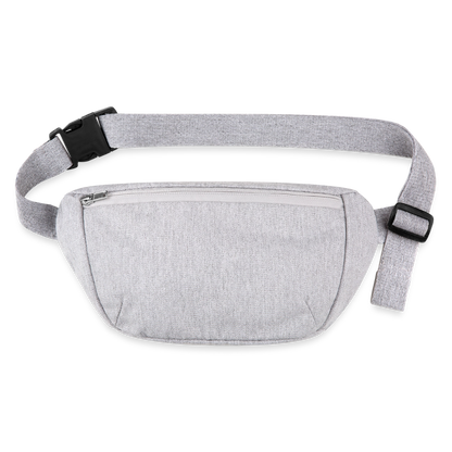Stanley/Stella recycelte Gürteltasche - personalisierbar - Grau meliert