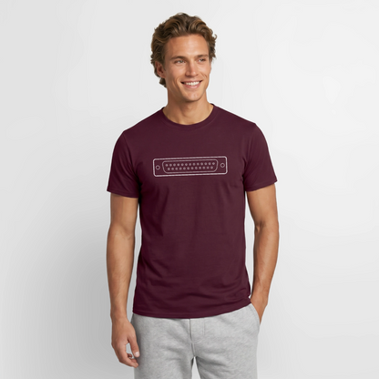"LPT1" Motiv-T-Shirt für Männer, Farbe Ziegelrot