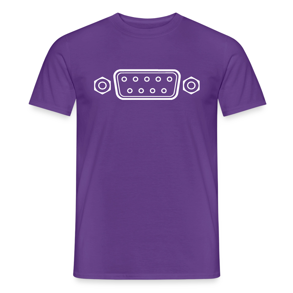 "RS-232" Motiv-T-Shirt für Männer, Farbe Lila