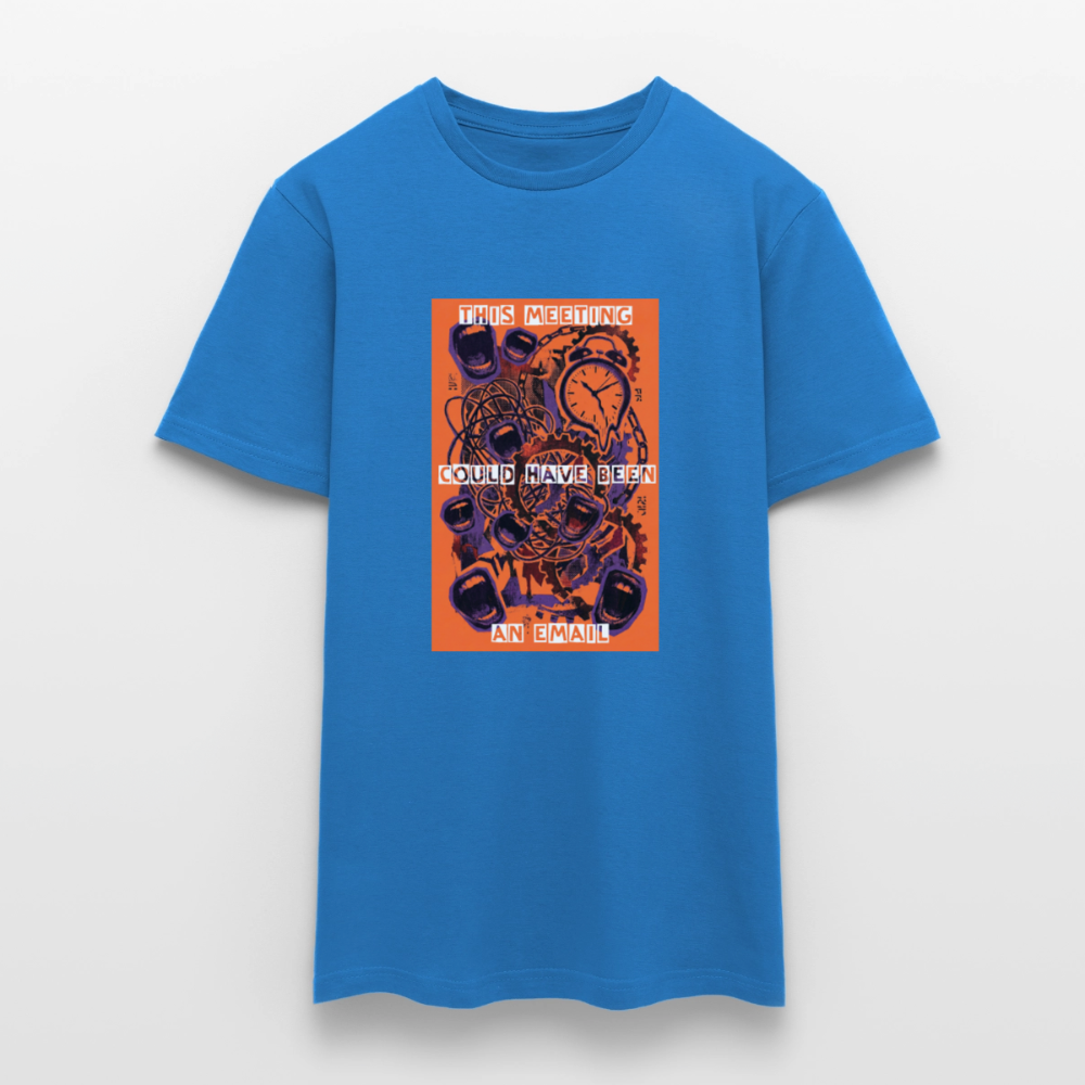 "Meeting Email" Motiv-T-Shirt für Männer - Royalblau