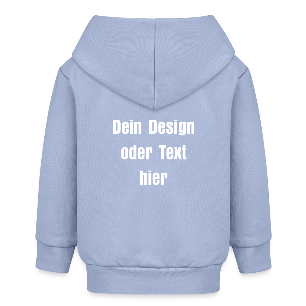 Stanley/Stella Bio Zip Hoodie BABY CONNECTOR - personalisierbar - Sky