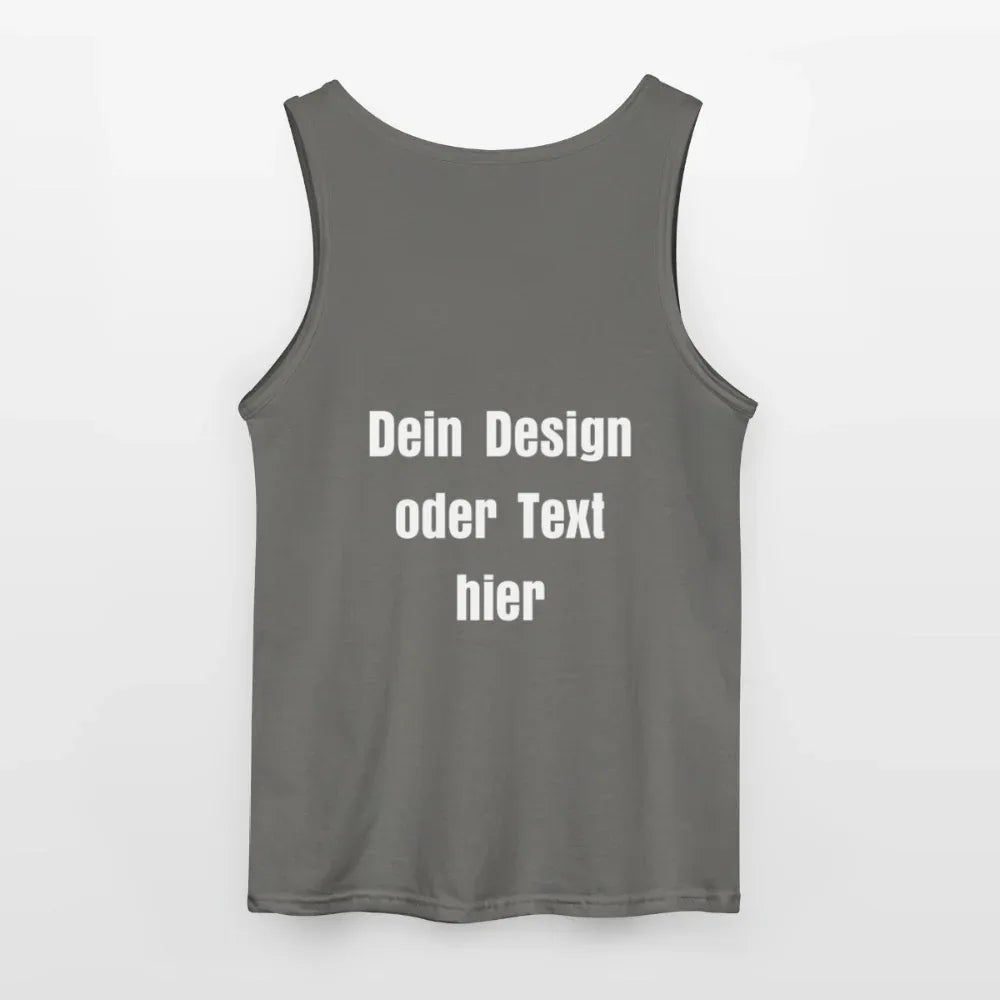 Gildan Männer Tank Top - personalisierbar - Anthrazit