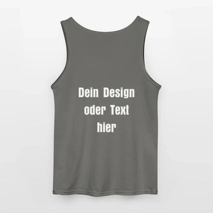Gildan Männer Tank Top - personalisierbar - Anthrazit