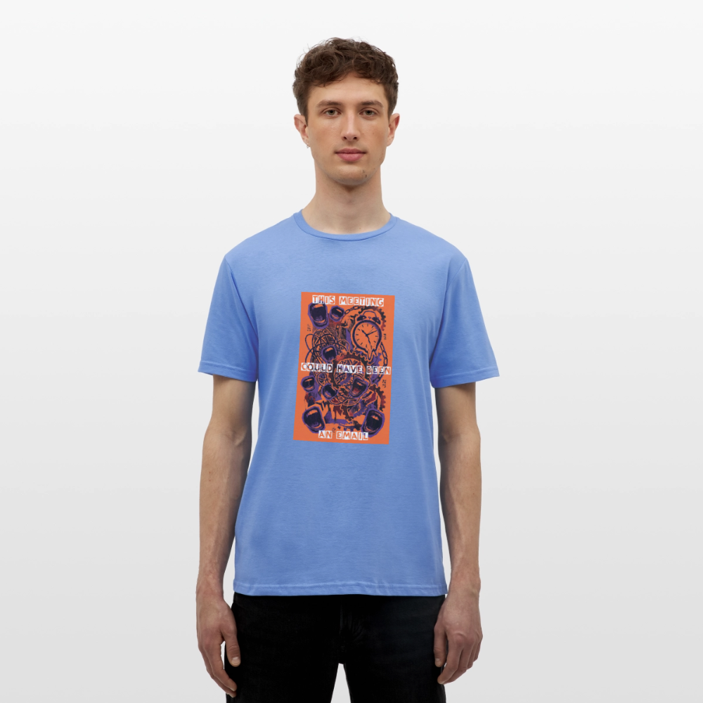"Meeting Email" Motiv-T-Shirt für Männer - Carolina Blue