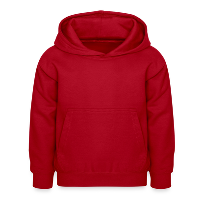 Kinder Hoodie - personalisierbare Vorder- und Rückseite - Rot
