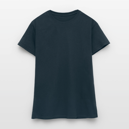 Frauen T-Shirt - personalisierbare Vorder- und Rückseite - Navy