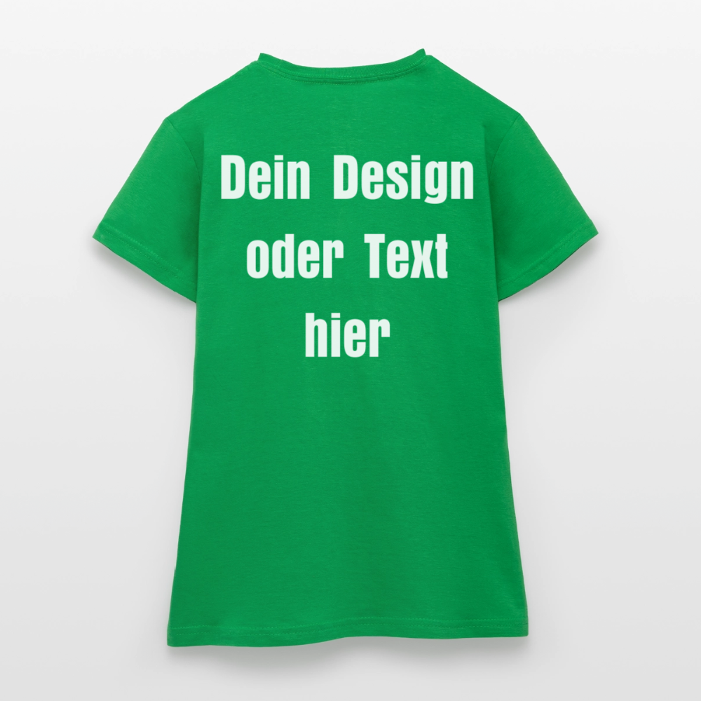 Frauen T-Shirt - personalisierbare Vorder- und Rückseite - Kelly Green