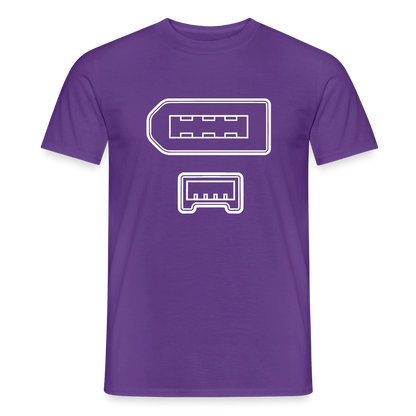 "IEEE 1394" Motiv-T-Shirt für Männer, Farbe Lila