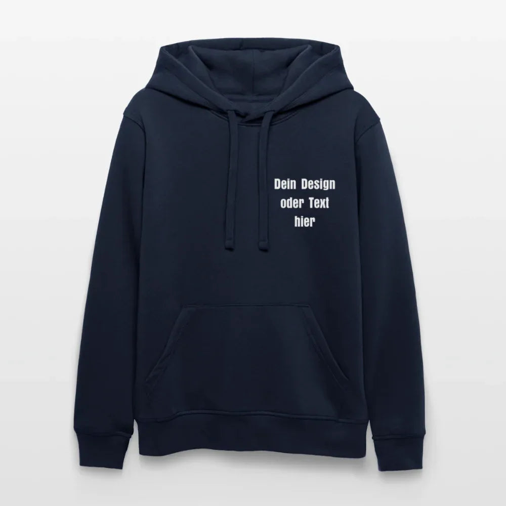 Stanley/Stella Unisex Bio-Hoodie DRUMMER - personalisierbare Vorder- und Rückseite - French Navy