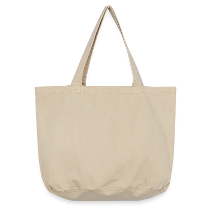 Vintage-Washed Shopper / Einkaufstasche im Vintage Stil - personalisierbar - Vintage Sand 