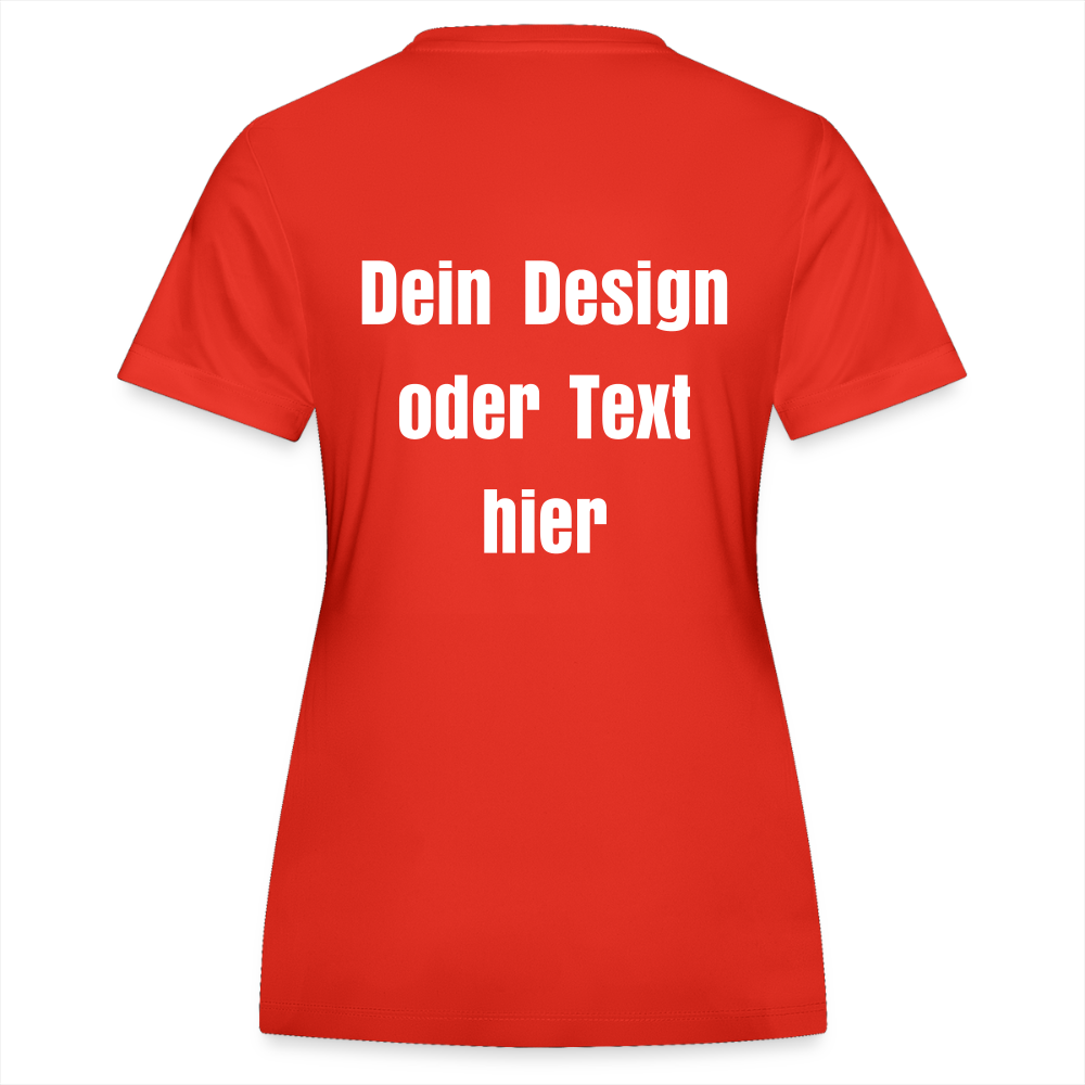 JAKO Frauen Trikot Team - personalisierbare Vorder- und Rückseite - Feuerrot
