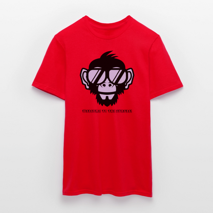 "Welcome to the Jungle" Motiv-T-Shirt für Männer - Rot