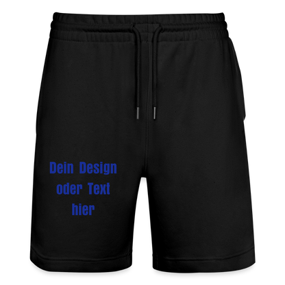 Stanley/Stella Unisex Bio Joggingshorts Trainer - personalisierbar - Schwarz