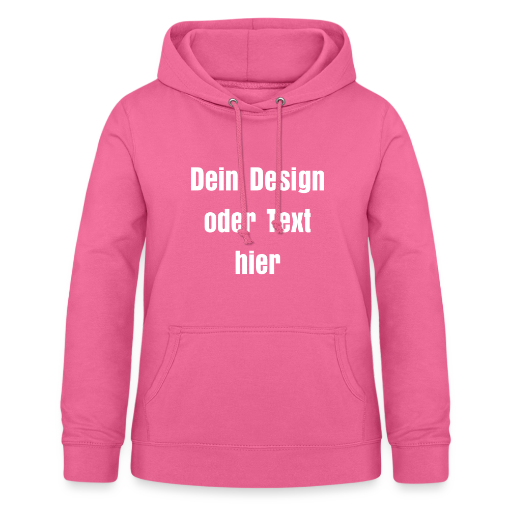 Frauen Hoodie - personalisierbare Vorder- und Rückseite - Pink