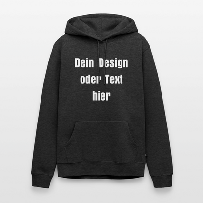 Männer Premium Hoodie - personalisierbare Vorder- und Rückseite - Anthrazit meliert