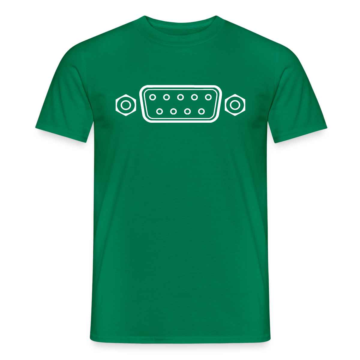 "RS-232" Motiv-T-Shirt für Männer, Farbe Kelly Green