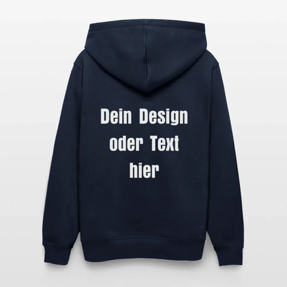 Stanley/Stella Unisex Bio-Hoodie DRUMMER - personalisierbare Vorder- und Rückseite - French Navy