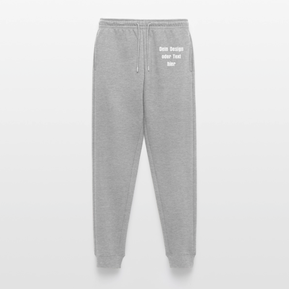 Männer Premium Bio Jogginghose - personalisierbar - Grau meliert