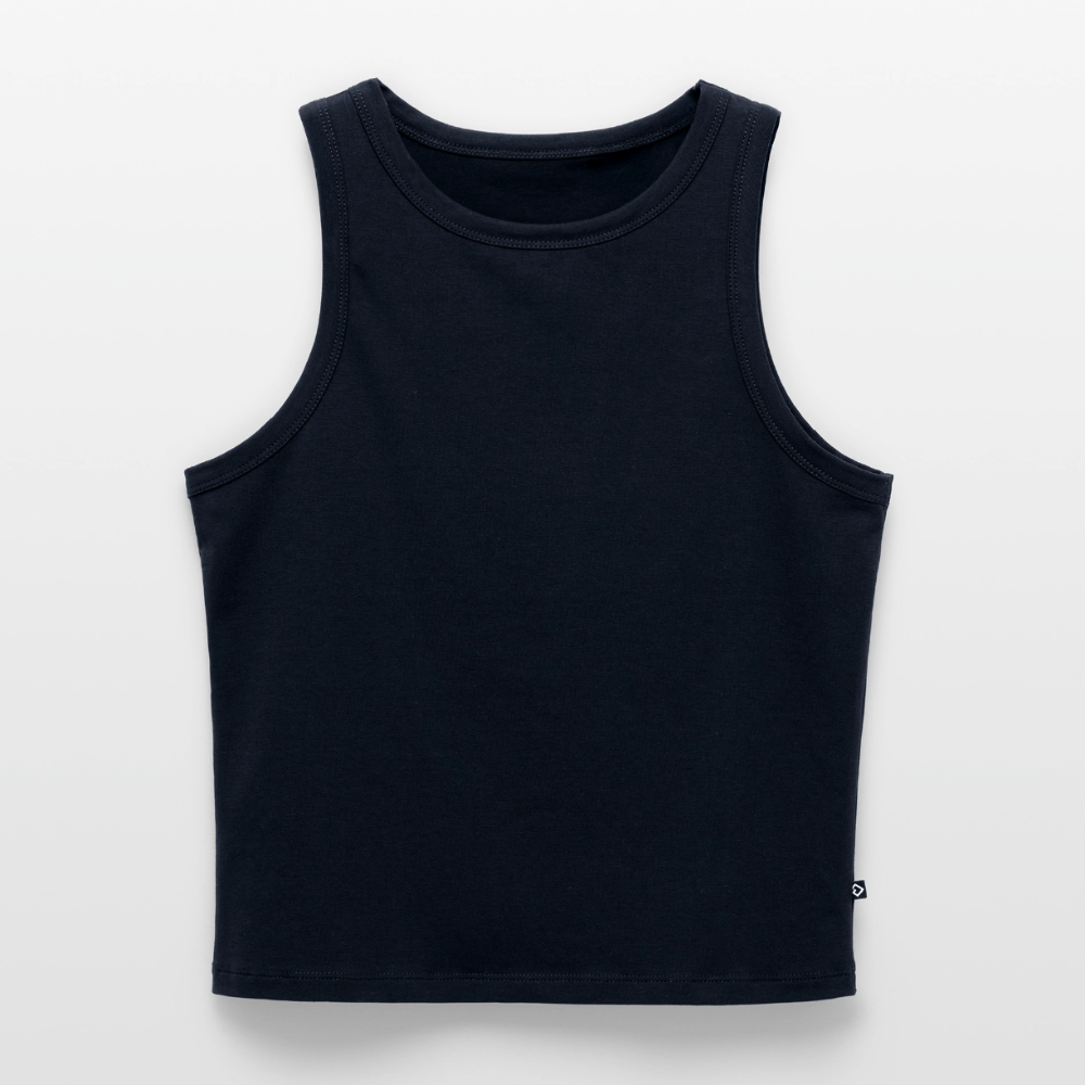 Frauen Cropped Tank Top - personalisierbar - Navy