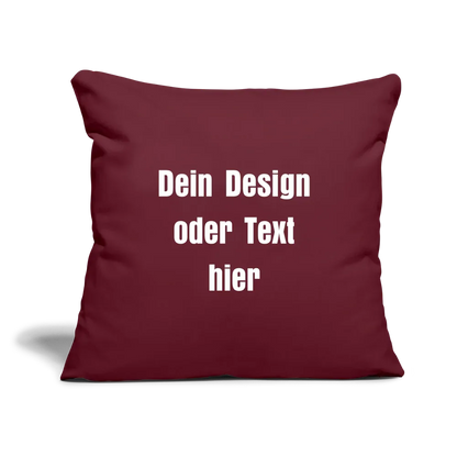 Sofakissenbezug 44 x 44 cm - personalisierbar - Burgunderrot