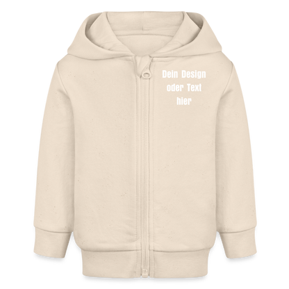 Stanley/Stella Bio Zip Hoodie BABY CONNECTOR - personalisierbar - Natur