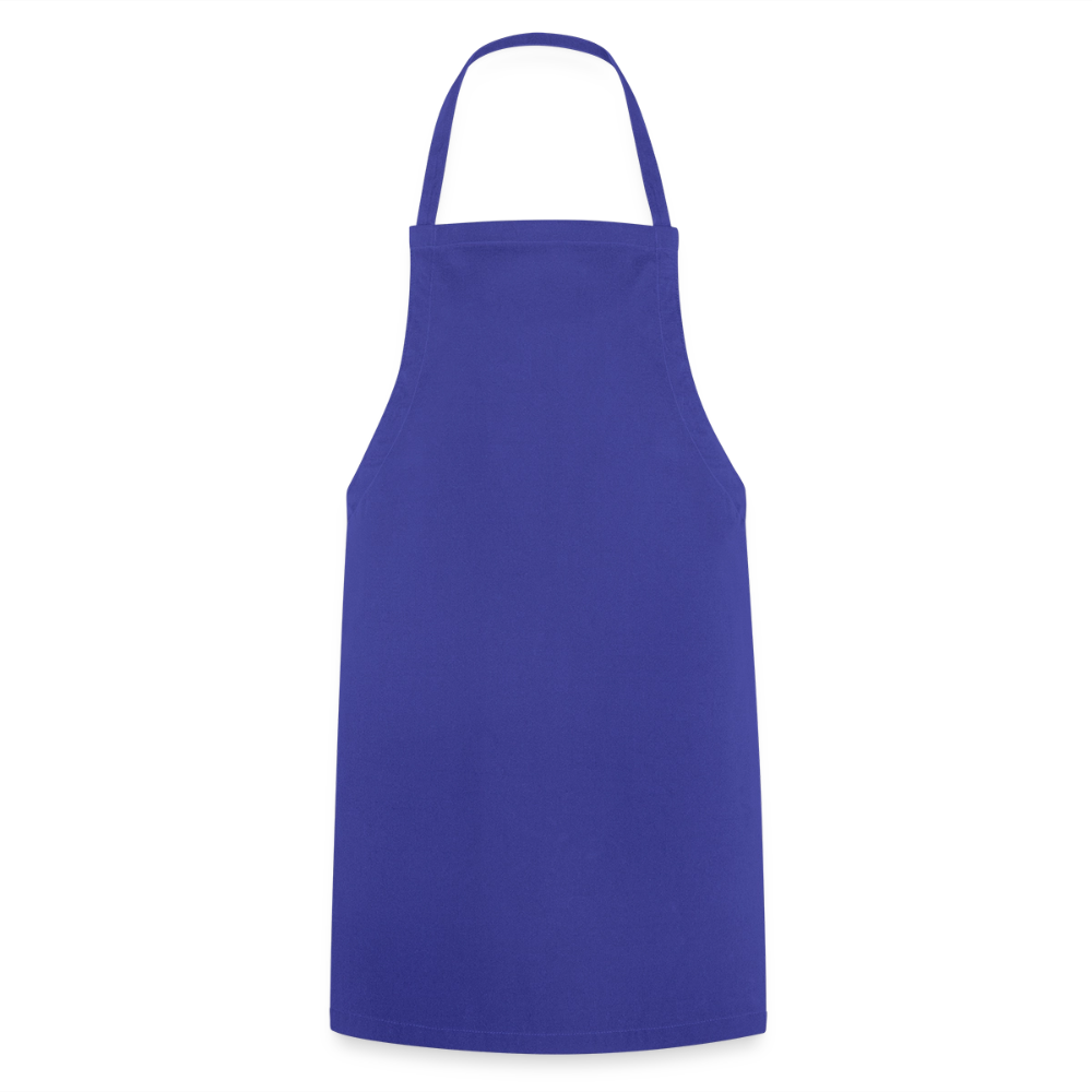Kochschürze 100 % Baumwolle - personalisierbar - Royalblau