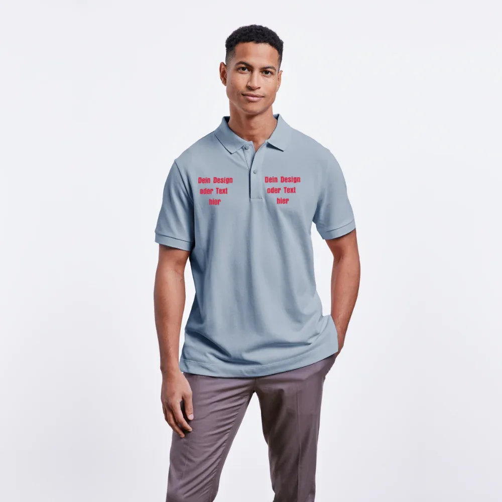 Stanley/Stella Unisex Bio-Poloshirt PREPSTER - personalisierbar - sky Blue