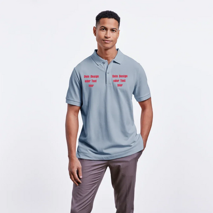 Stanley/Stella Unisex Bio-Poloshirt PREPSTER - personalisierbar - sky Blue