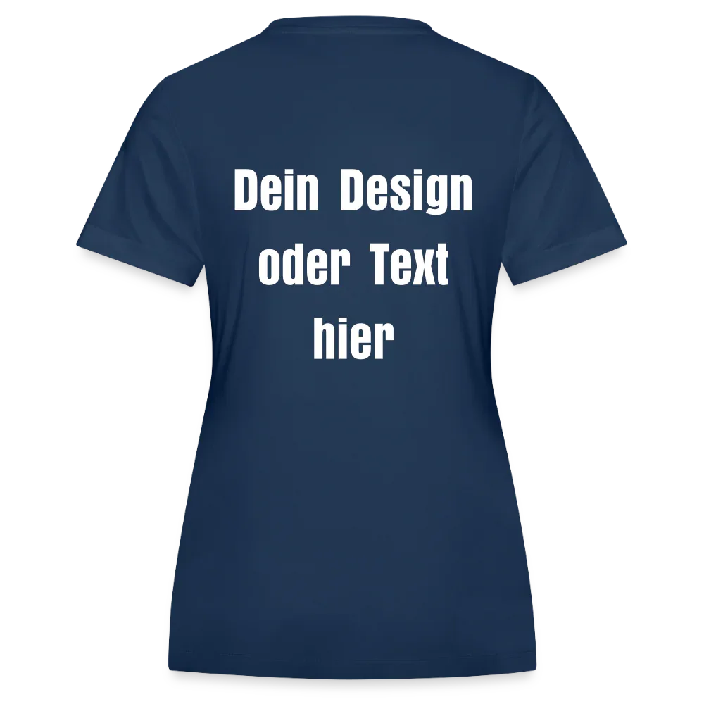 JAKO Frauen Trikot Team - personalisierbare Vorder- und Rückseite - Navy