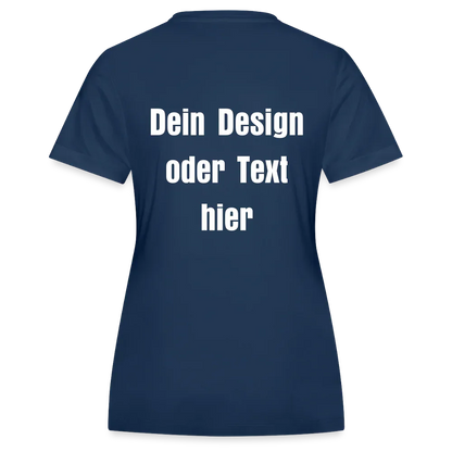 JAKO Frauen Trikot Team - personalisierbare Vorder- und Rückseite - Navy